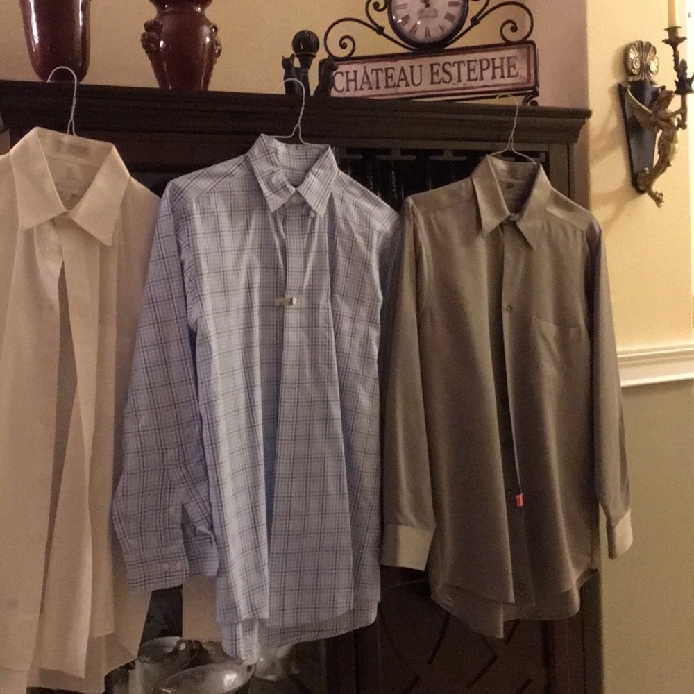 All 3 men’s dress shirts for one low price